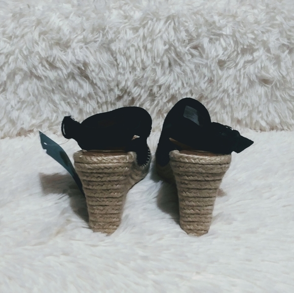 2×$40 TOMS Monica Suede Rope wedge Sandals - Picture 8 of 9